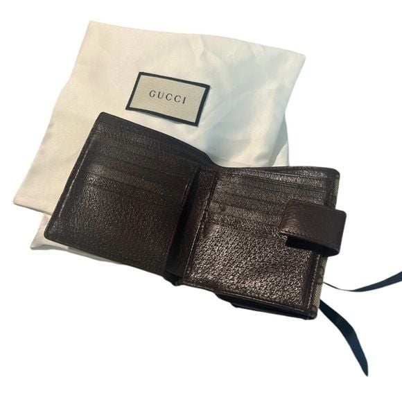 π Gucci Compact Wallet with Dustbag 5
