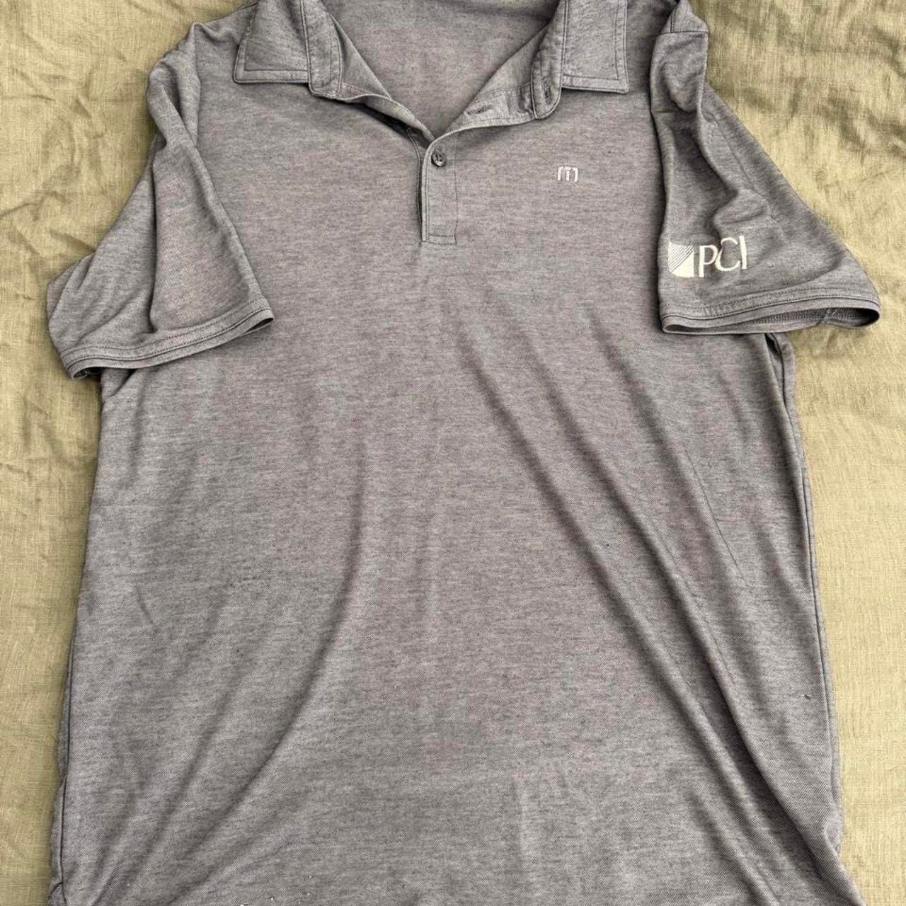 TravisMathew Golf Polo Shirt Grey Mens Size M 3