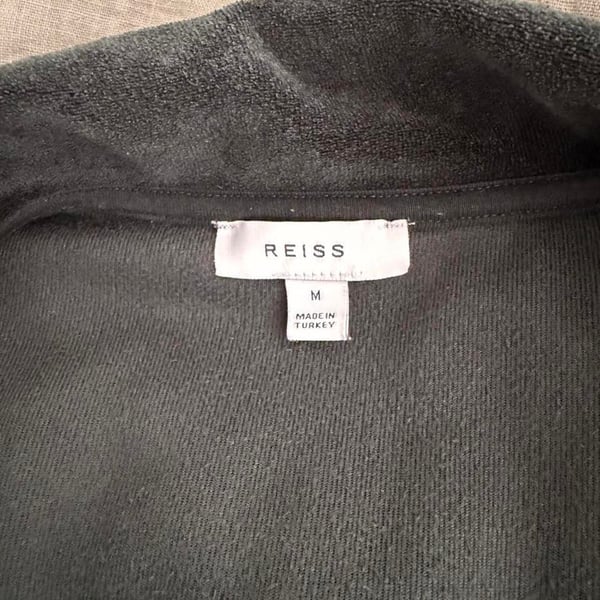 Reiss Men's Short Sleeve Terry Cloth Resort Shirt