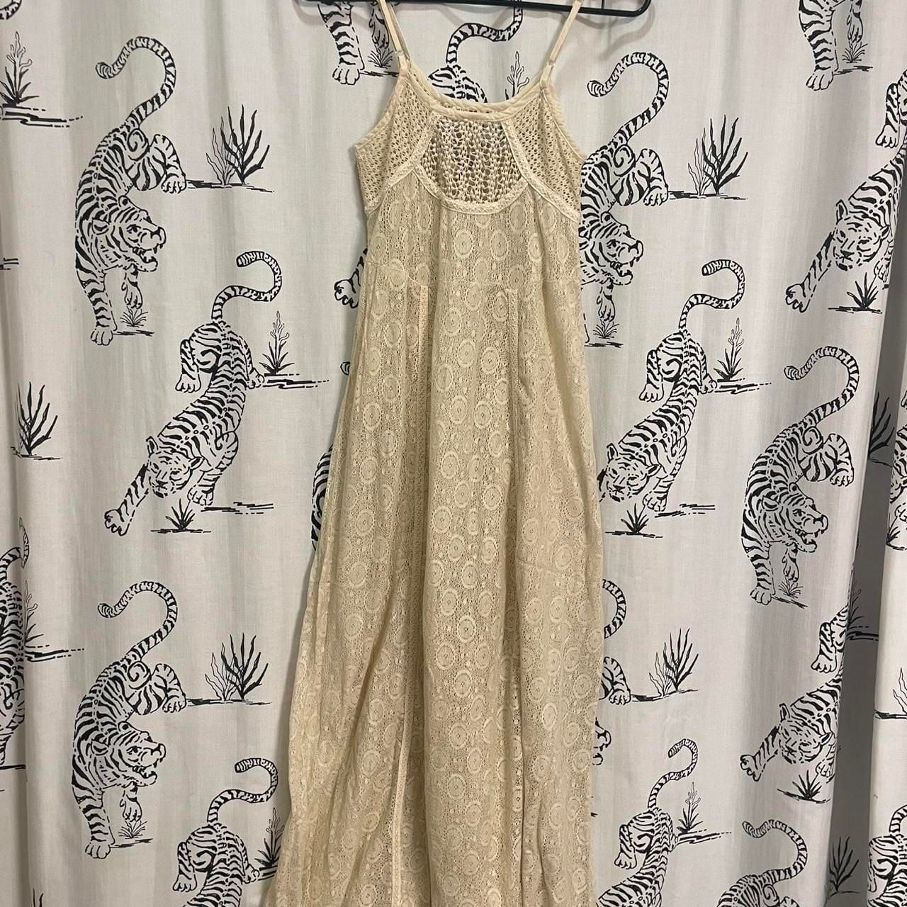 Raga Crochet Maxi Dress Tan 7