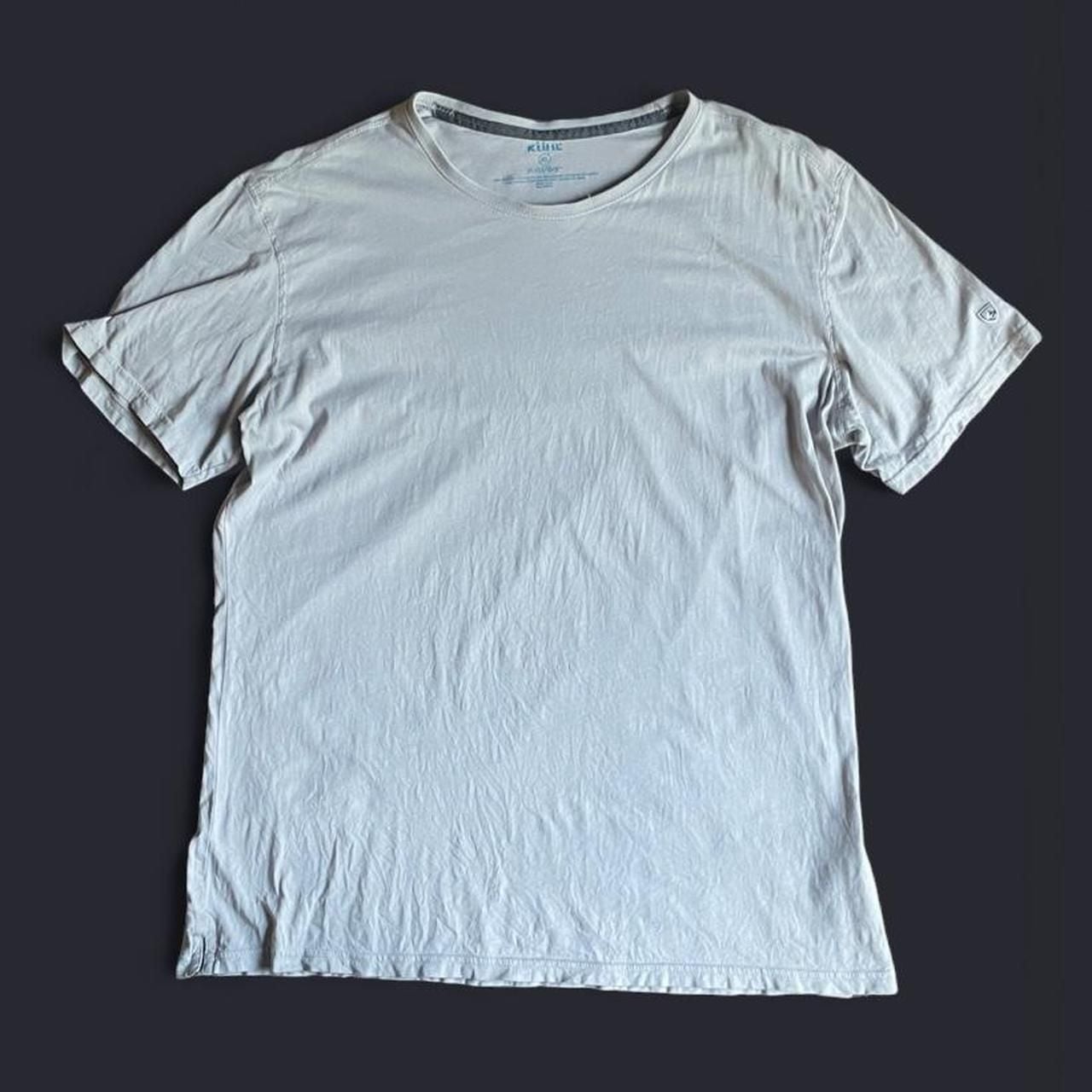 Kuhl T Shirt Mens XL Light Gray Organic Cotton Short Sleeve 2