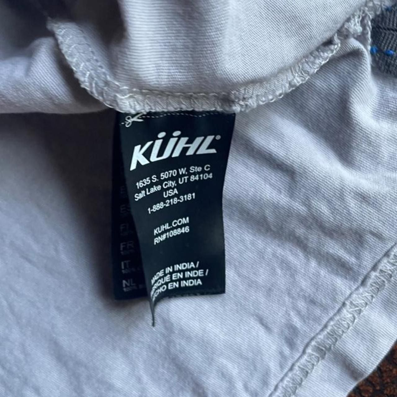 Kuhl T Shirt Mens XL Light Gray Organic Cotton Short Sleeve 6