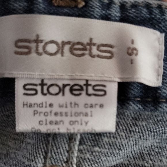Storets Blue Straight Leg Jeans with Contrast Stitching 5
