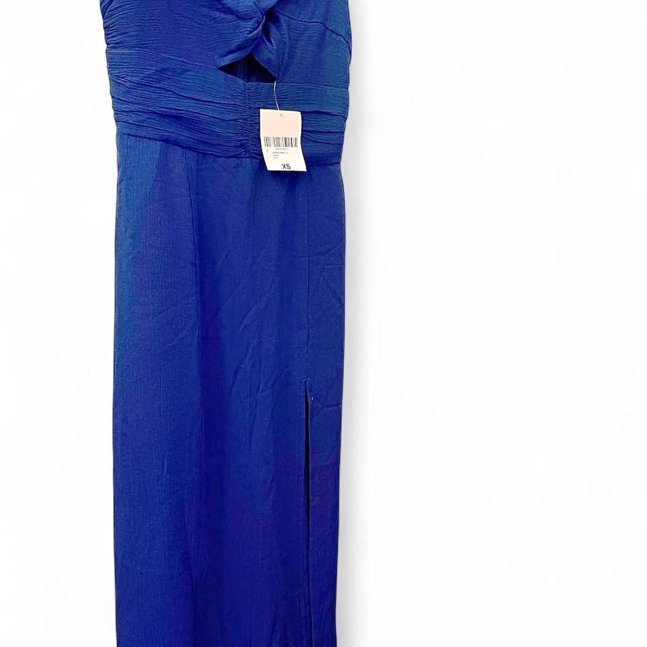 Forever 21 Contemporary Blue Twist-Front Maxi Dress with Slit 2