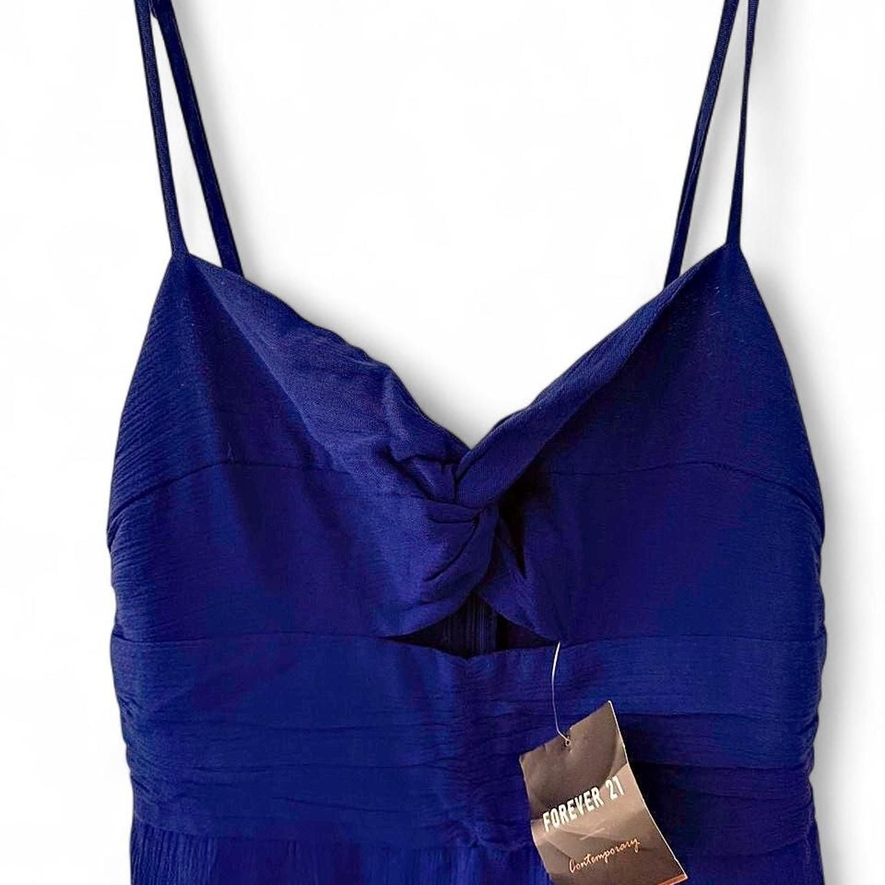Forever 21 Contemporary Blue Twist-Front Maxi Dress with Slit 4