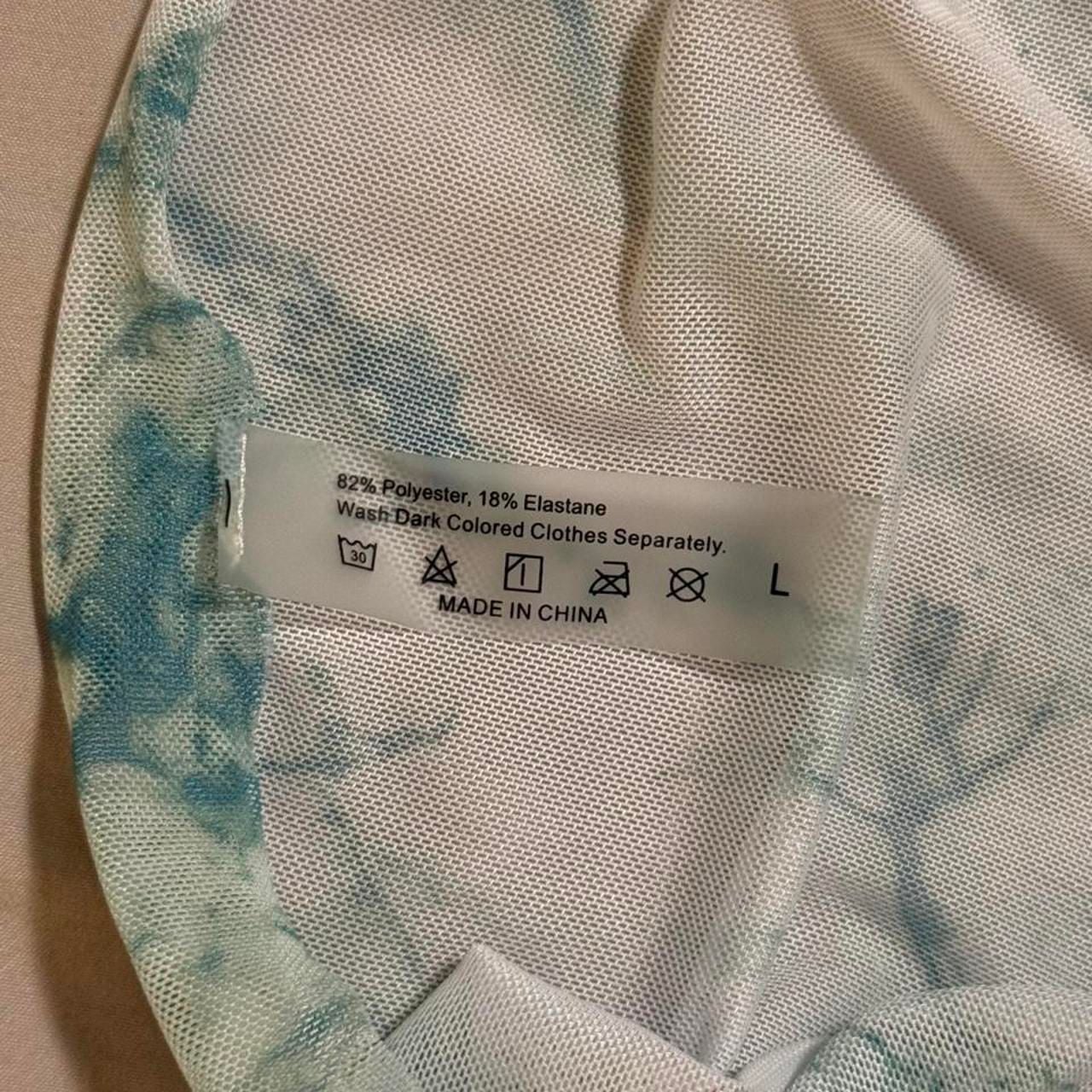 SHEIN 3-Piece Marble Print Underwire Bikini Set with Cover Up Skirt Size L 7