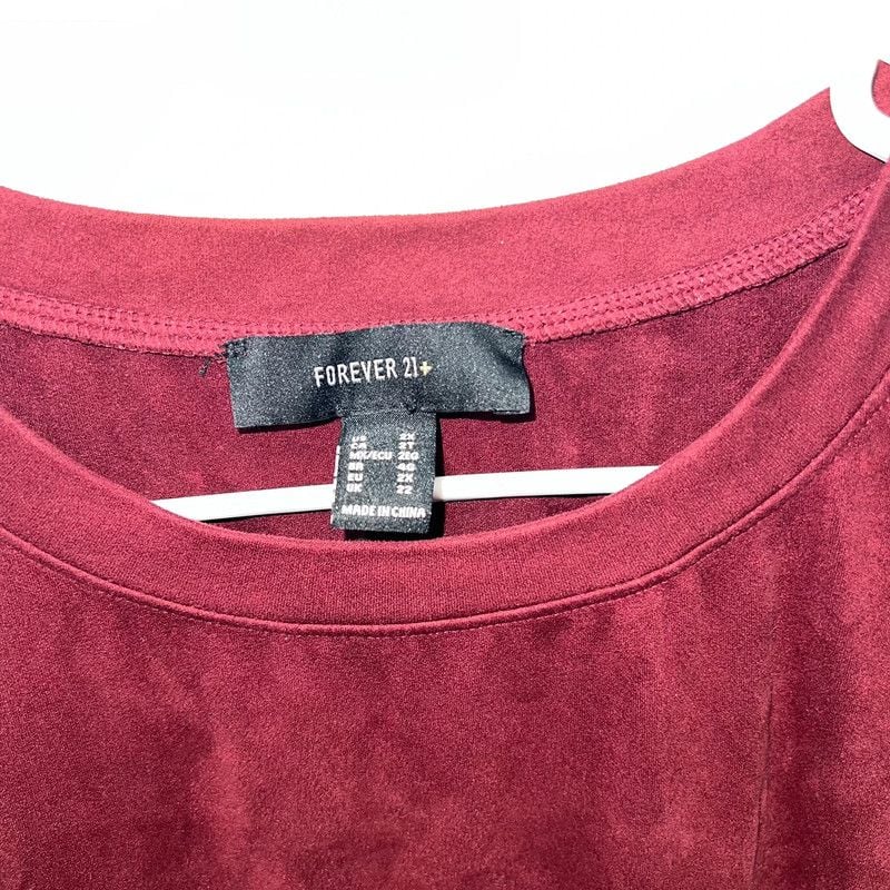 Forever 21 burgundy dress with pockets 4
