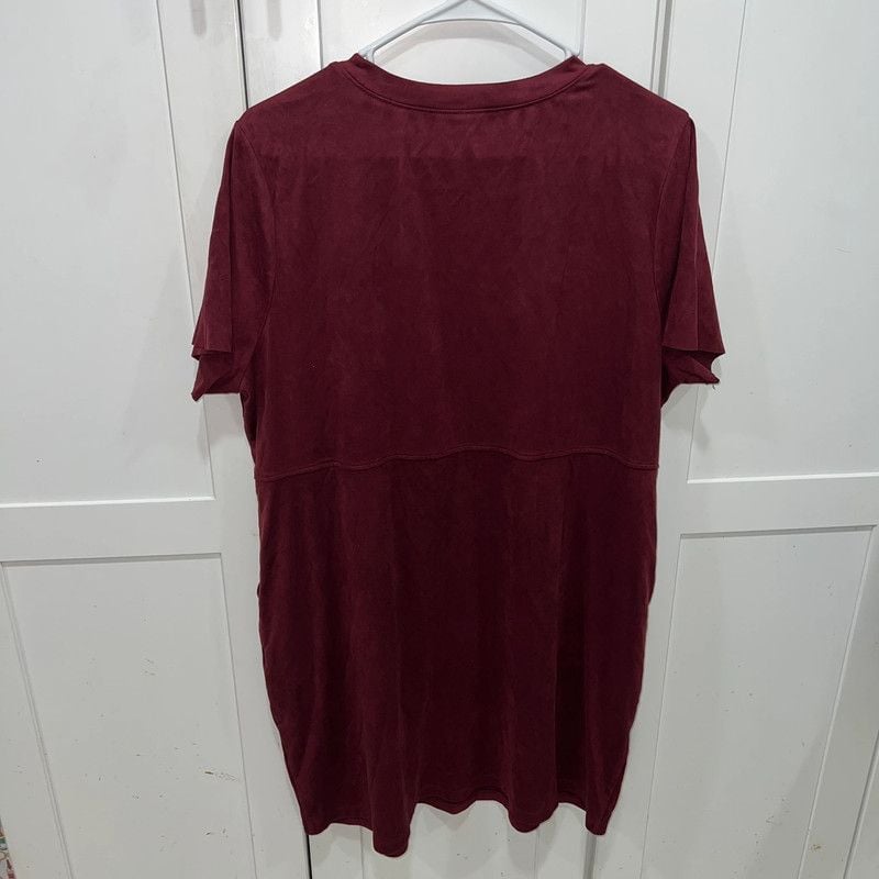 Forever 21 burgundy dress with pockets 6