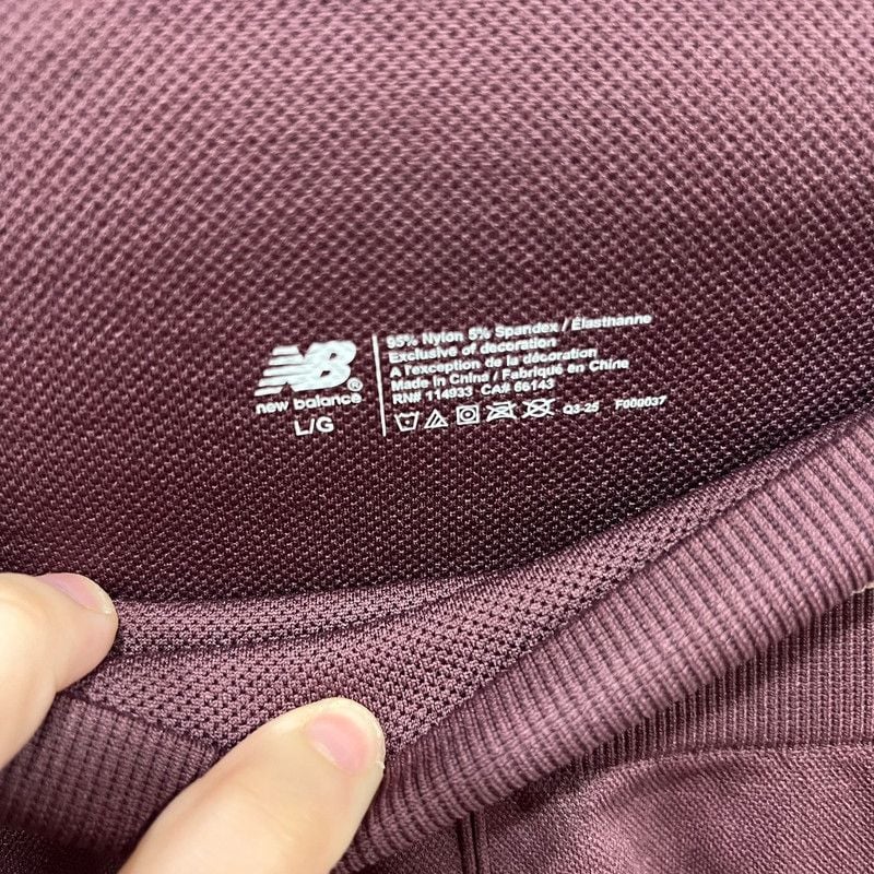 New balance burgundy shorts 5