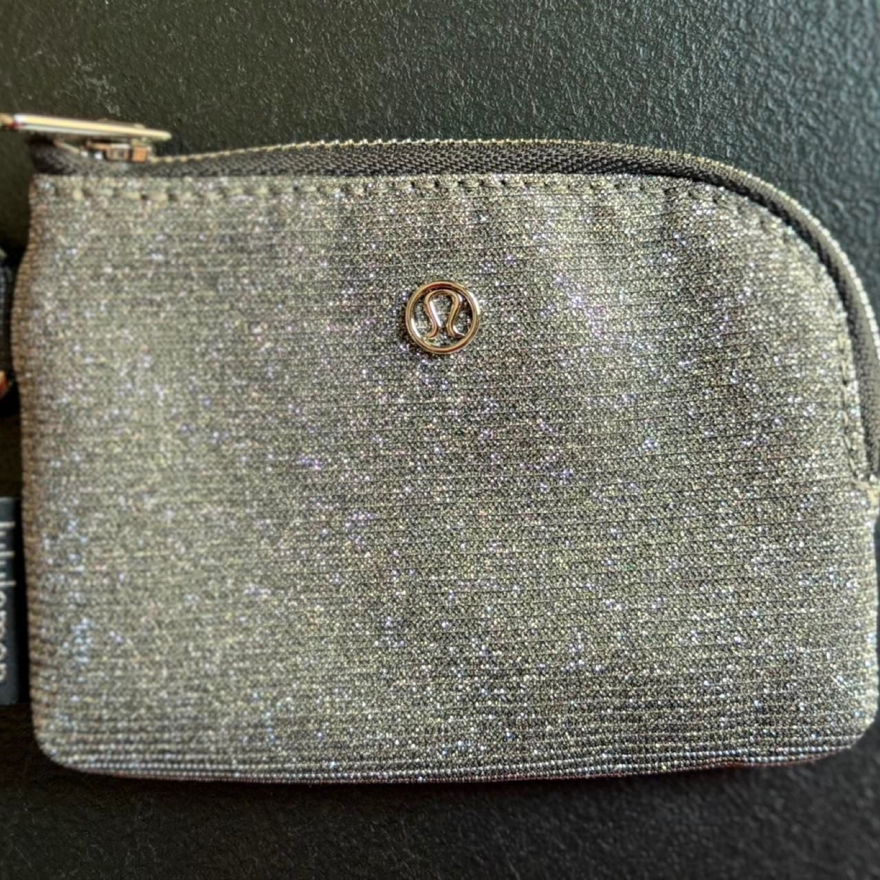 Lululemon Everywhere Belt Bag 1L Pink and Metallic Silver Clippable Card Pouch Set 6