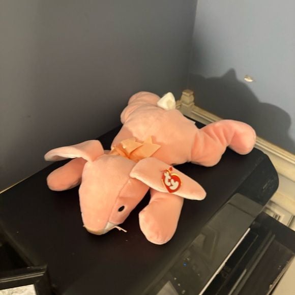 Plush Pink Elephant Stuffed Animal 4