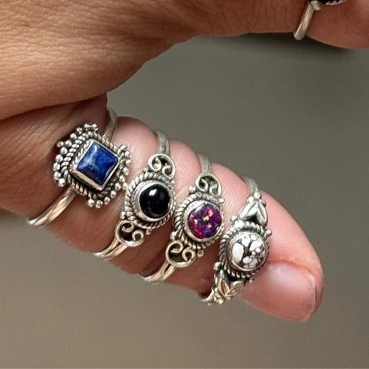 Southwestern Wild Horse Ring 925 Sterling Silver Artisan Handmade Size 8 3