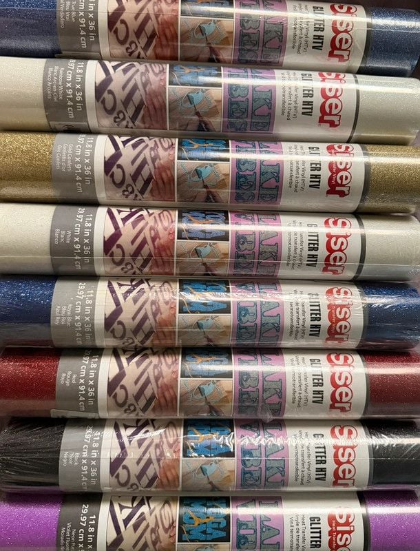 8- Siser Glitter HTV brand new sealed 1