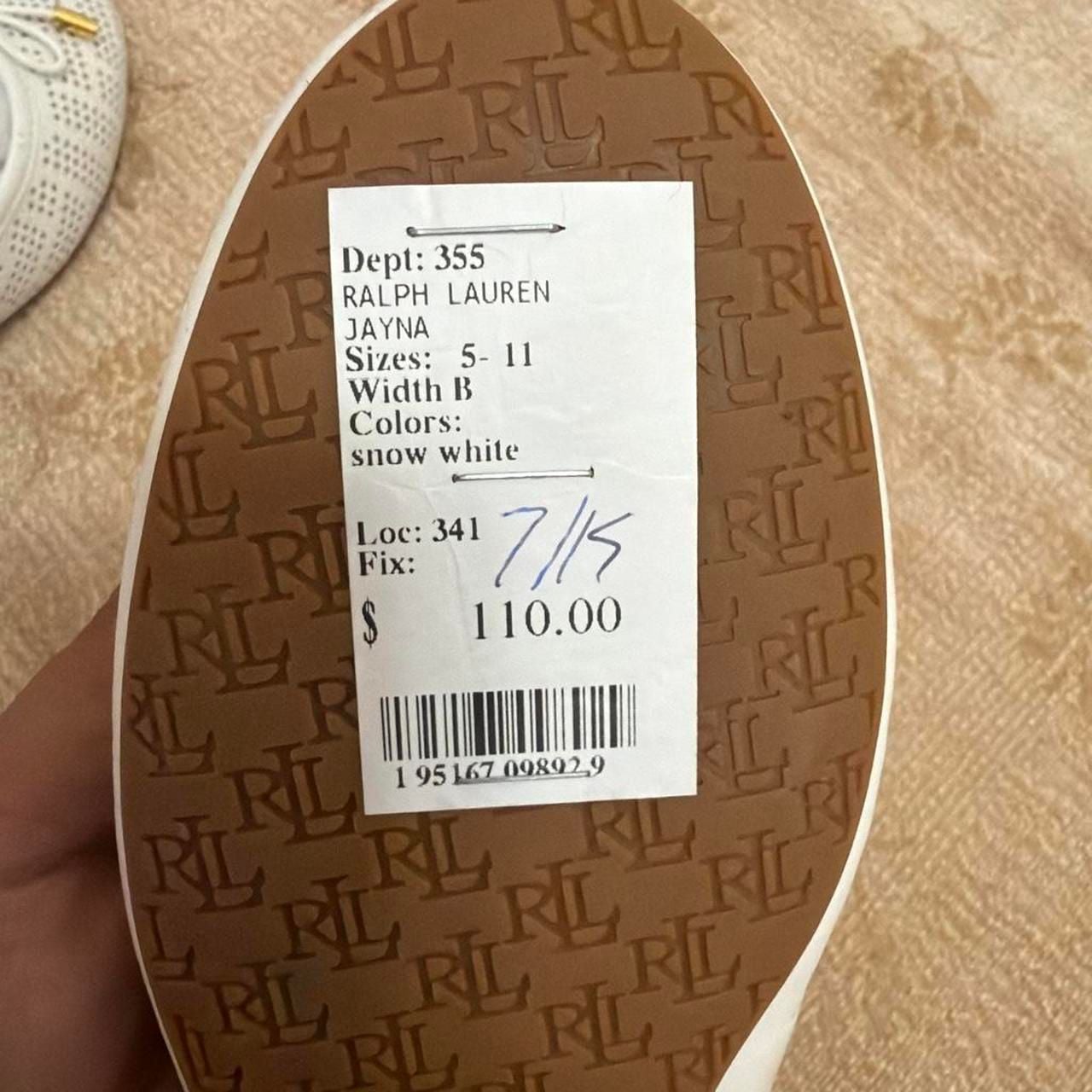 Lauren Ralph Lauren Jayna Perforated Ballet Flats Snow White 6 4