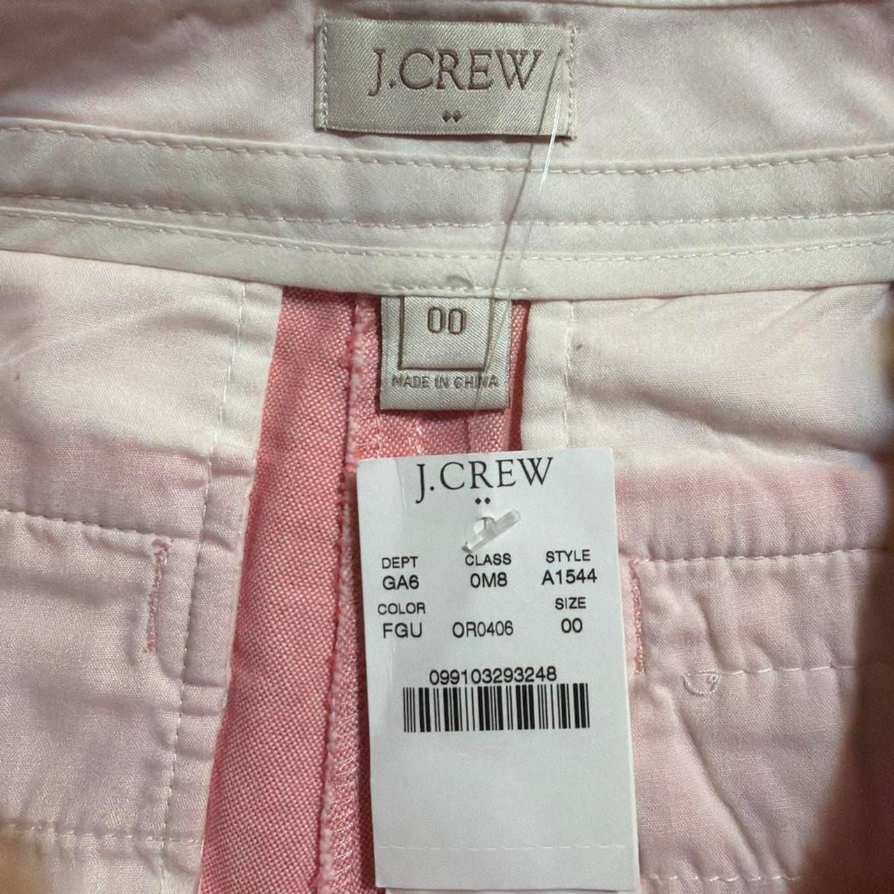 J.Crew A1544 Pink Linen Blend Chino Shorts 3