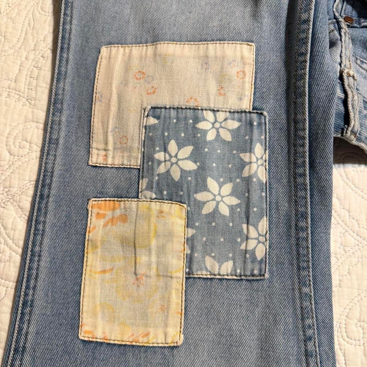 Billabong Wrangler Patchwork Floral Flare Jeans 6