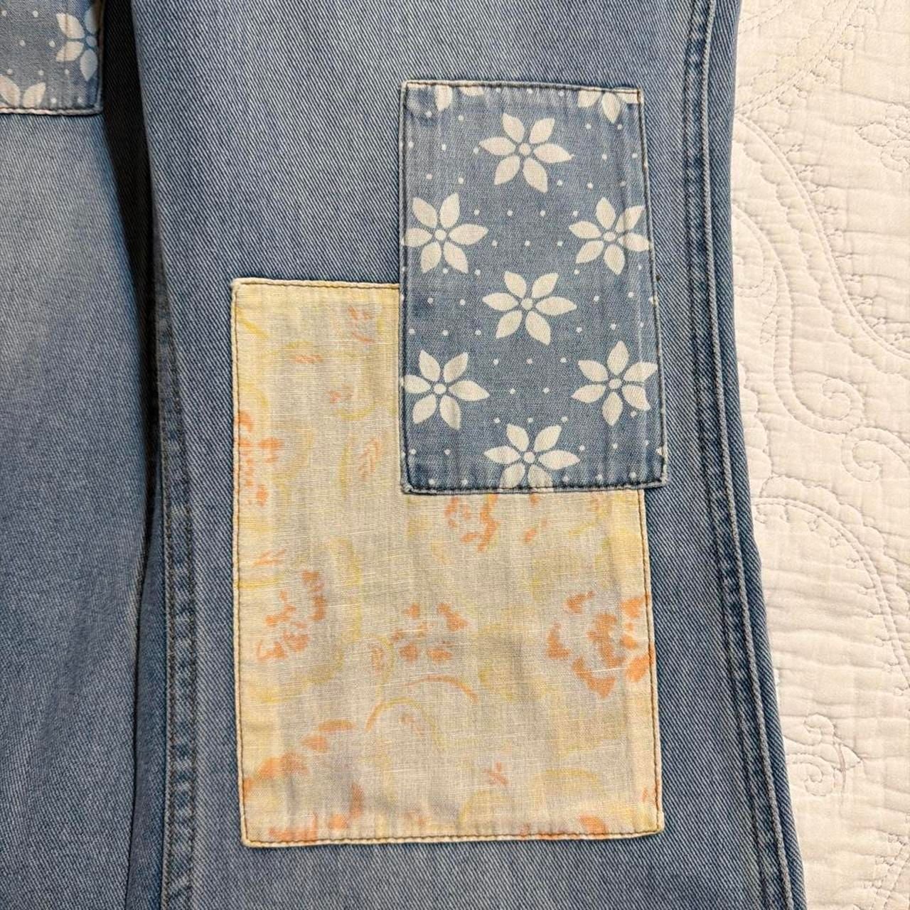 Billabong Wrangler Patchwork Floral Flare Jeans 7