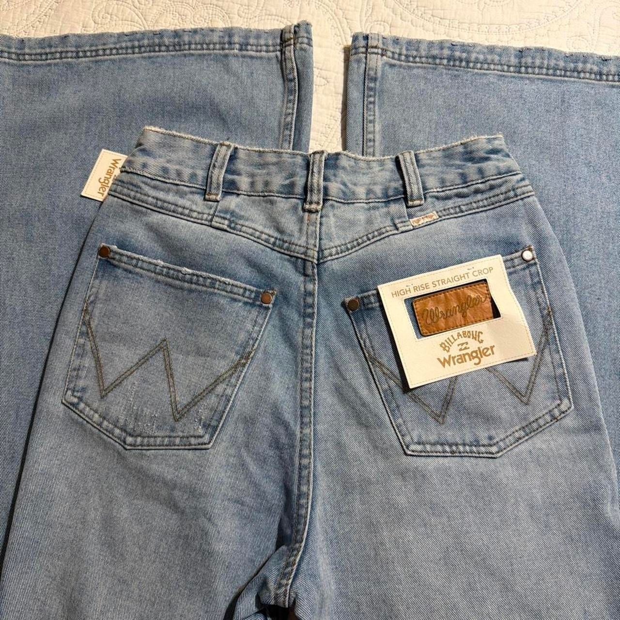 Billabong Wrangler Patchwork Floral Flare Jeans 8