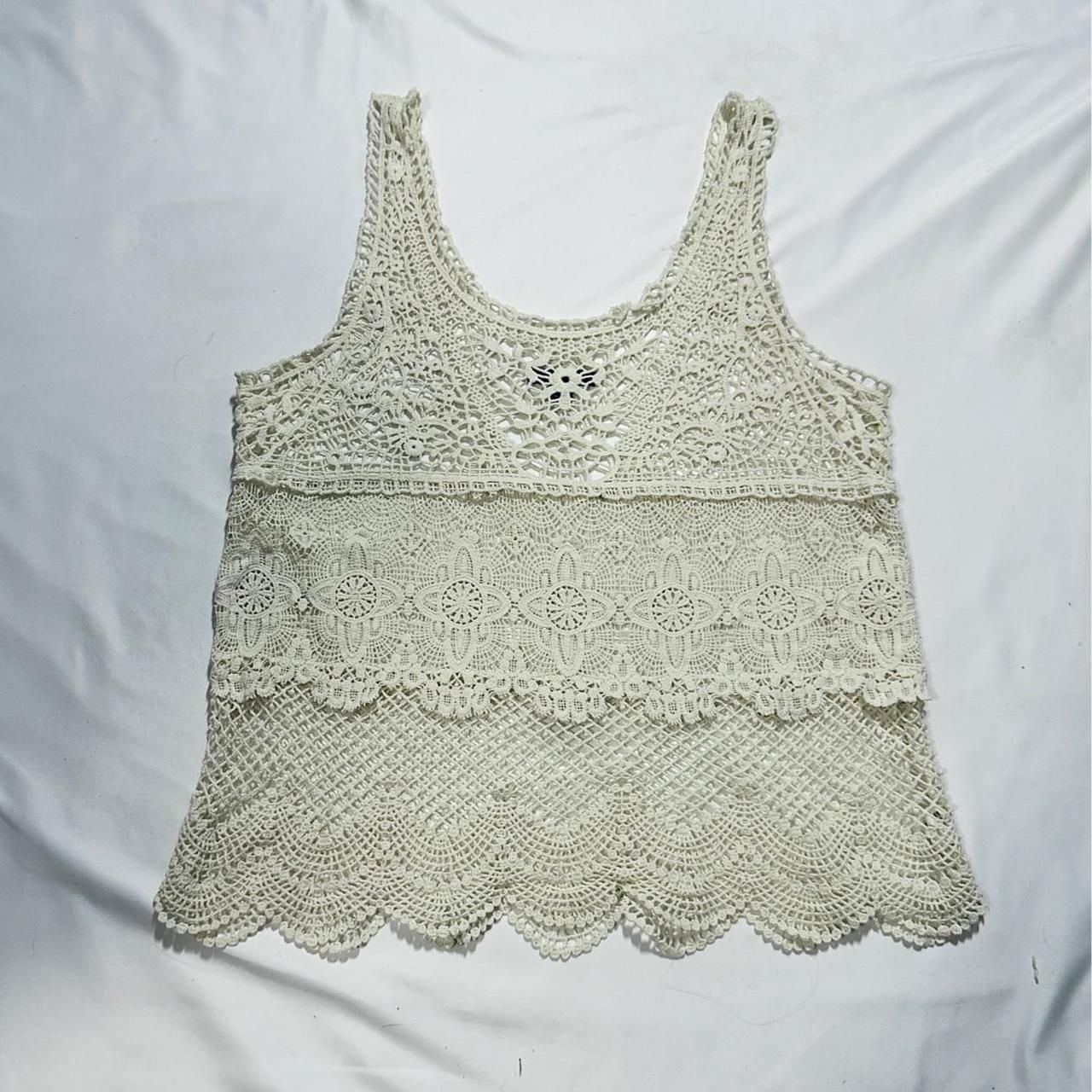 American Eagle Outfitters Crochet Lace Tank Top 2