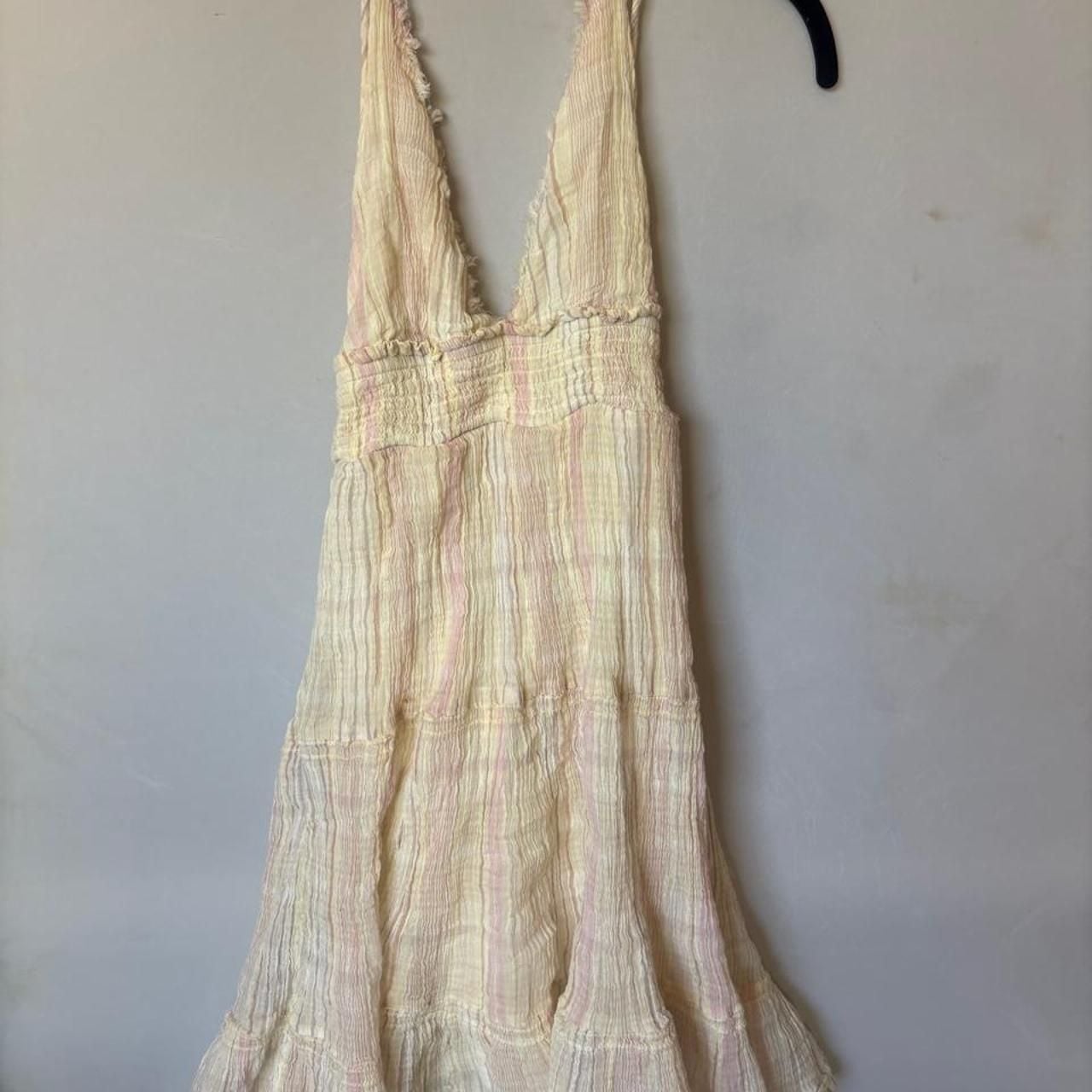 Urban Outfitters Pink and Cream Plaid Mini Dress 3