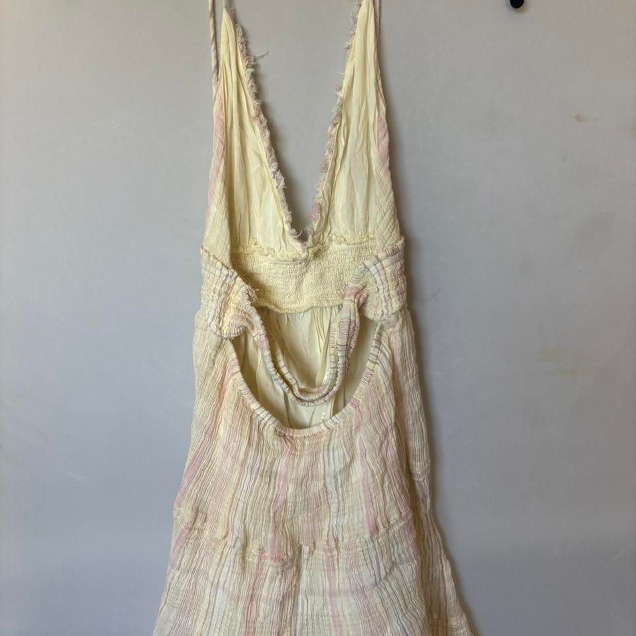 Urban Outfitters Pink and Cream Plaid Mini Dress 4