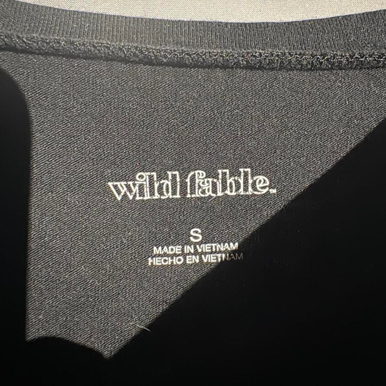 Wild Fable Black Crop Top T-Shirt 3