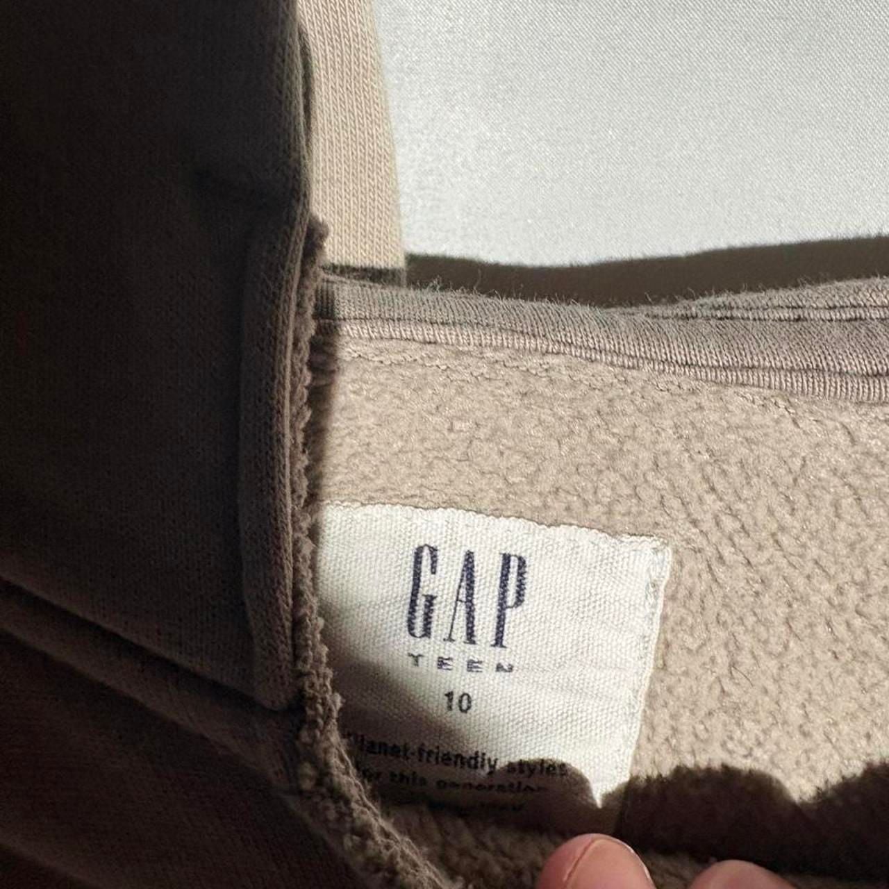GAP Teen Tan Hoodie Sweatshirt Size 10 4