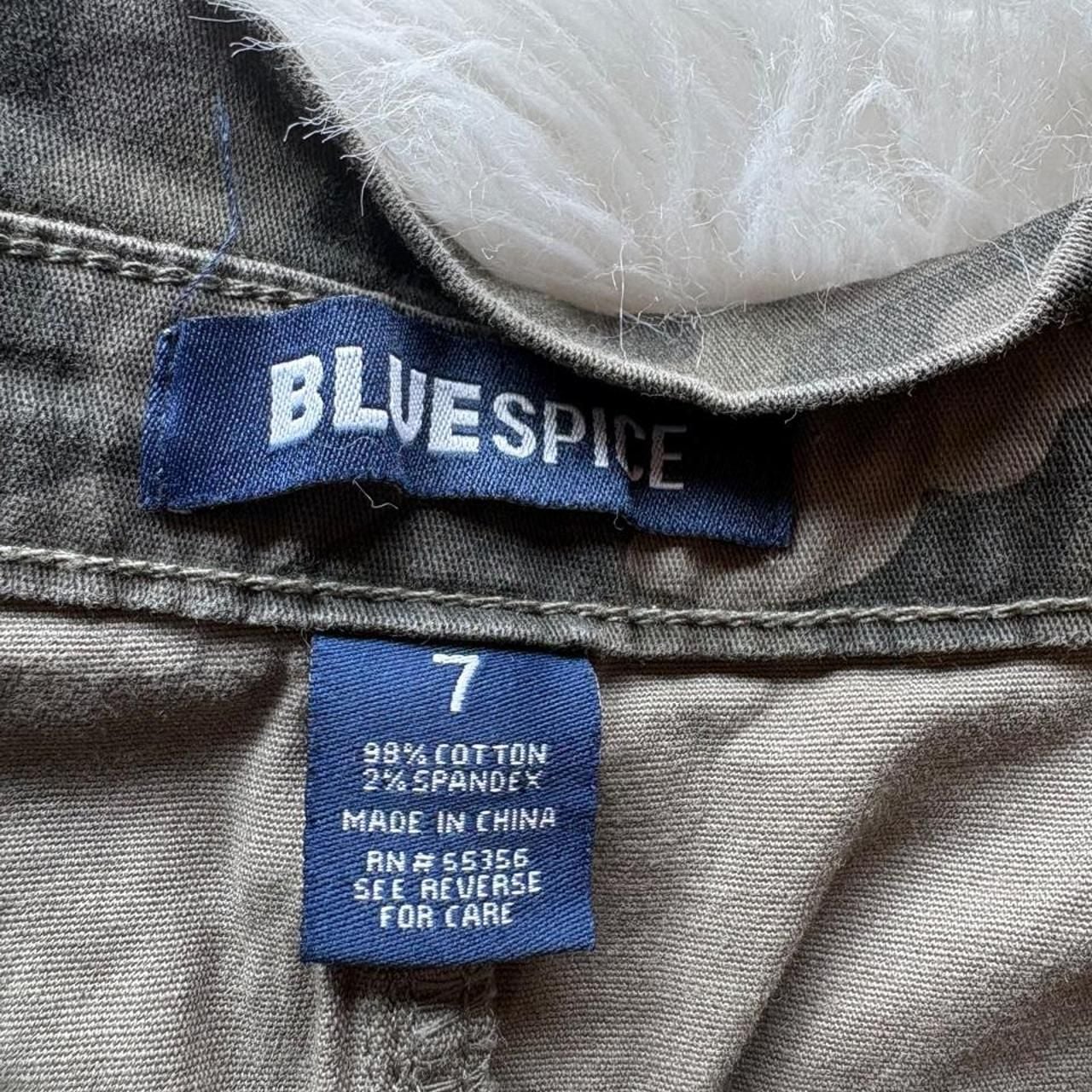 Blue Spice Camo Cargo Mini Skirt Size 7 4