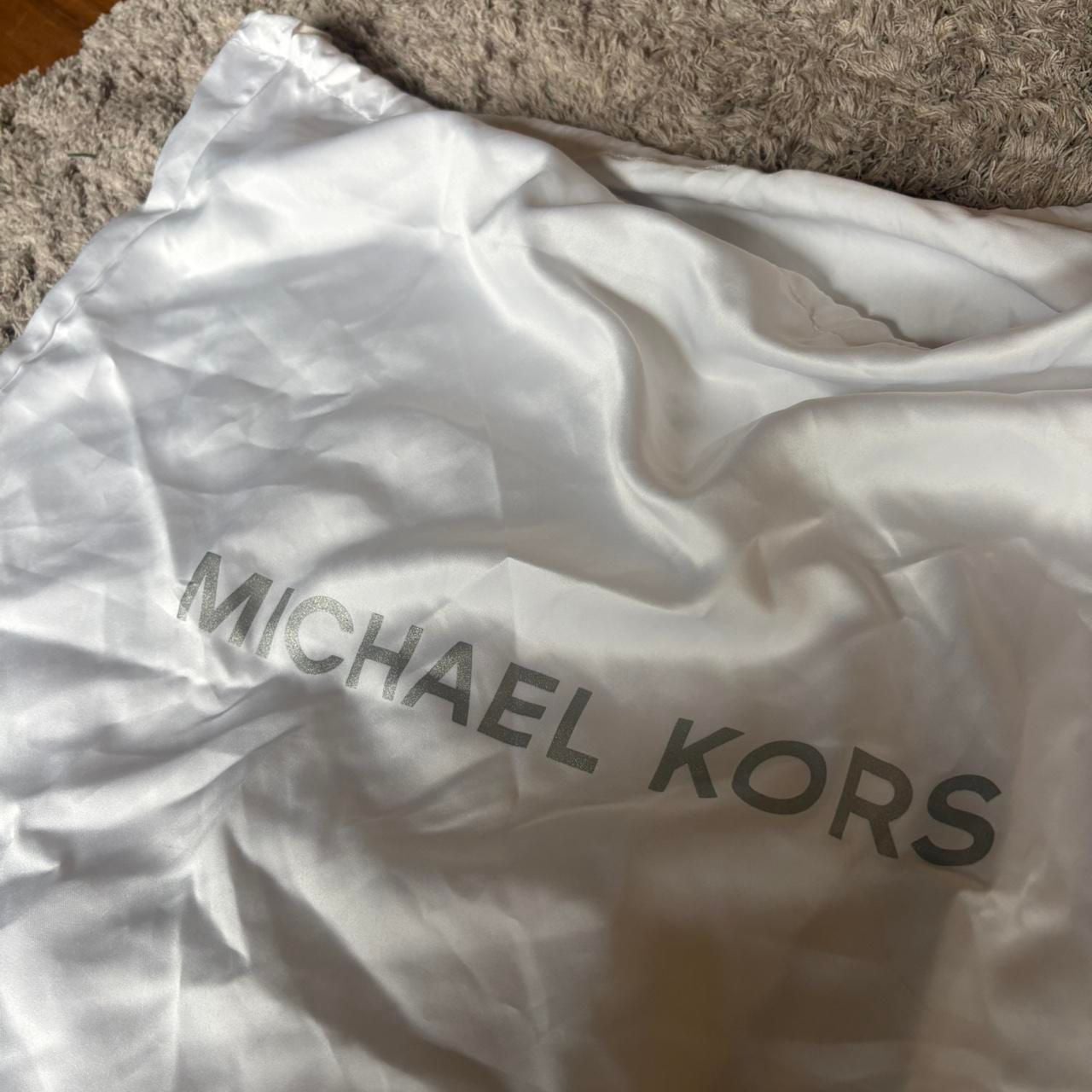 Michael Kors Metallic Gold Leather Satchel Handbag 8