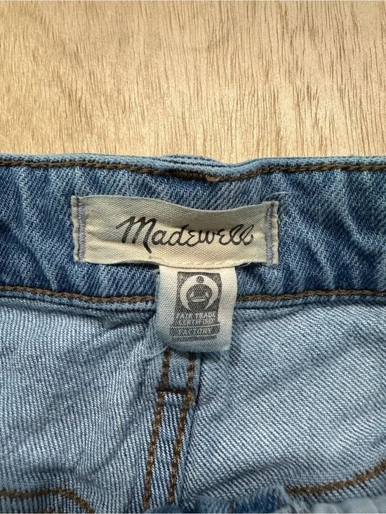 Madewell High-Rise Frayed Hem Light Blue Jeans 4