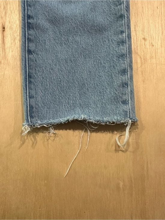 Madewell High-Rise Frayed Hem Light Blue Jeans 8