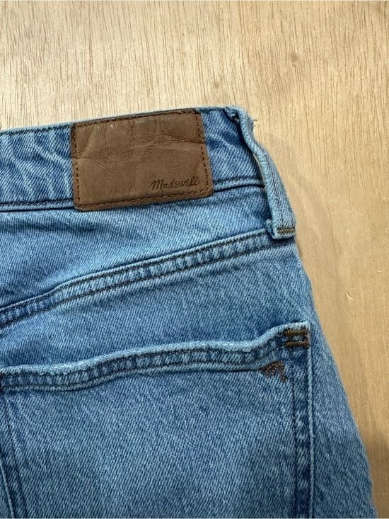 Madewell High-Rise Frayed Hem Light Blue Jeans 10
