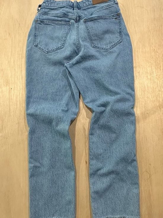 Madewell High-Rise Frayed Hem Light Blue Jeans 11