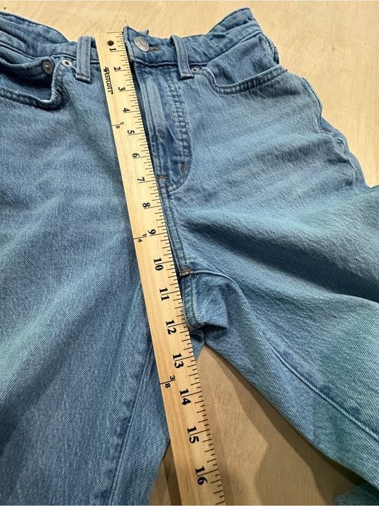 Madewell High-Rise Frayed Hem Light Blue Jeans 13