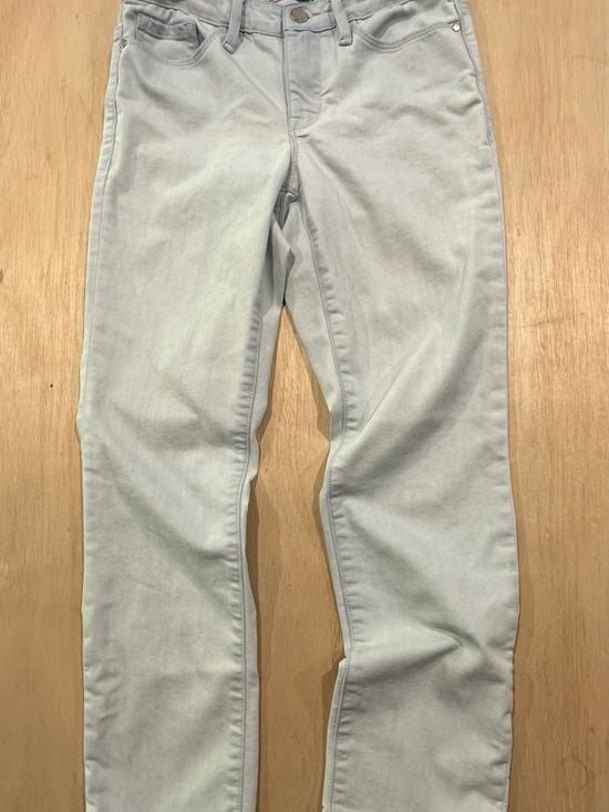 Athleta Sculptek Stretch Skinny Jeans Light Gray Blue Women’s Size 2 3
