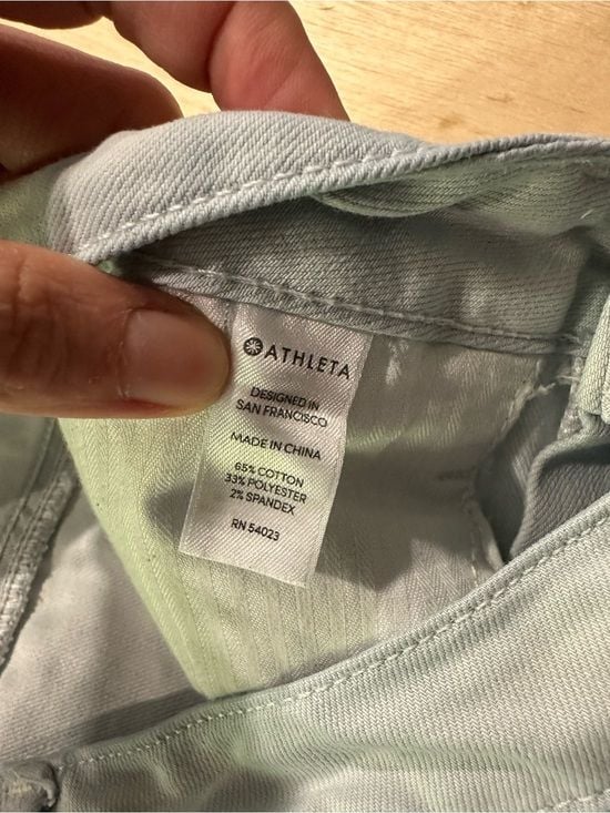 Athleta Sculptek Stretch Skinny Jeans Light Gray Blue Women’s Size 2 6