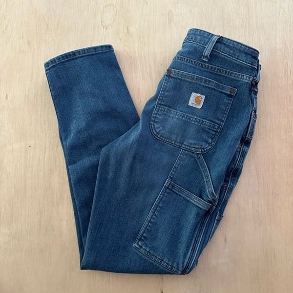 Carhartt Women's Relaxed Fit Double-Front Jean - Size 4 Short