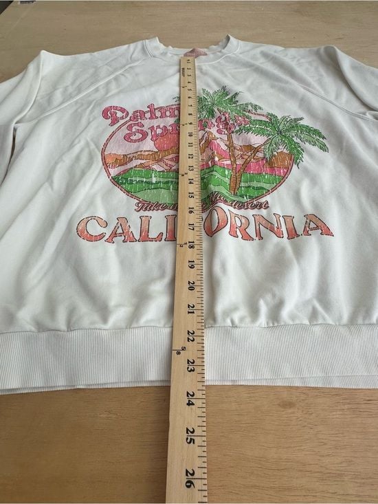Show Me Your Mumu palm Springs white crewneck sweatshirt 8