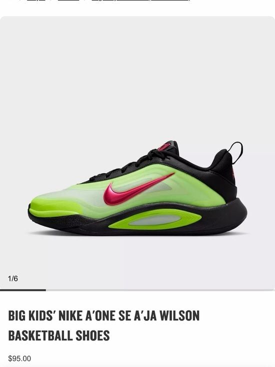 New in Box Nike A’One SE (GS) Brand New in Box 5.5Y / 7W Retail: $90 Aja Wilson 7