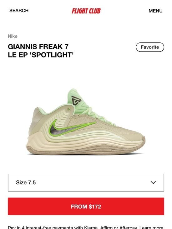 New Nike Giannis Freak 7 LE – Men’s 7.5 / Women’s 9 Retail: $115 6