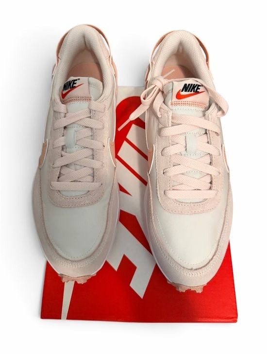NIB Nike Waffle Debut DH9523-602 Women's Pale Pink & Peach Low-Top Sneaker Sz 8 3