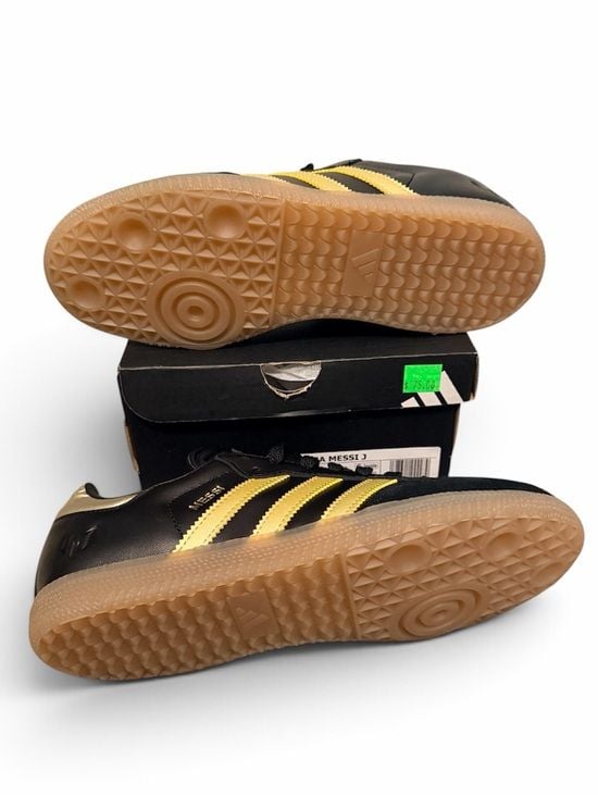 NEW Adidas Samba Lionel Messi Black and Gold 5.5Y, 7 Women FIBA SOCCER FOOTBALL 6