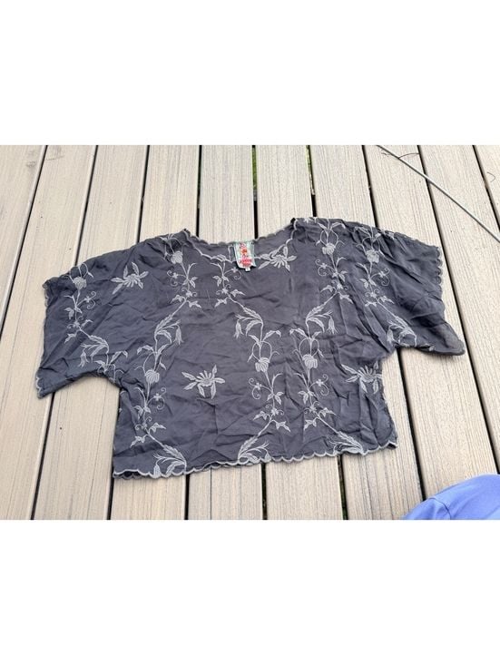 Johnny Was Winter Vine Cropped Top 3