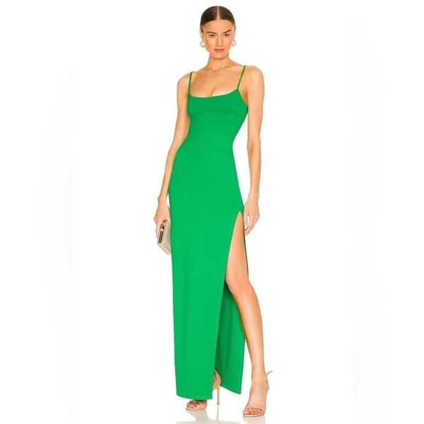 NWT Lovers and Friends Karma Maxi dress Kelly green XS