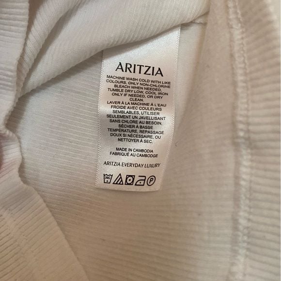 Aritzia Azure Skies Ribbed Cropped Long Sleeve 5