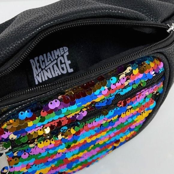 Reclaimed Vintage Sequin Fanny Pack 4