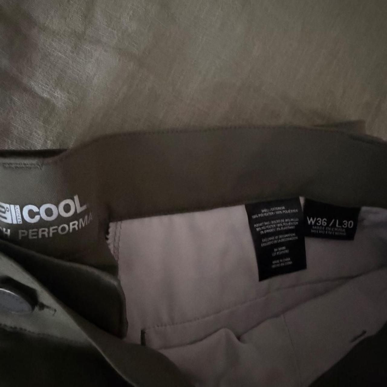 32 Degrees Cool Stretch Performance Golf Pants W36 L30 Olive Green 3