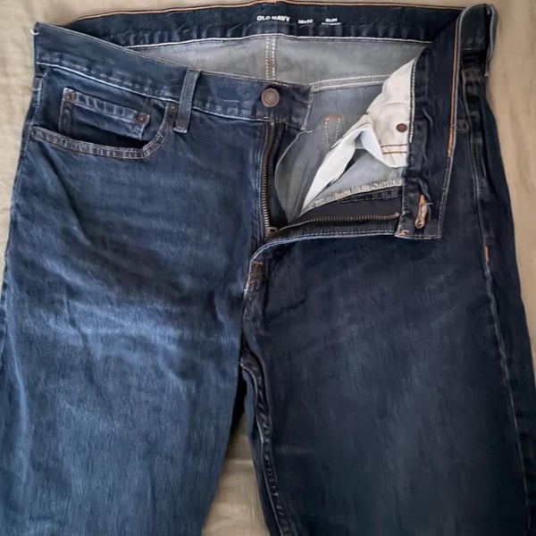 Old Navy Slim Built-In Flex Jeans Dark Wash 36x32