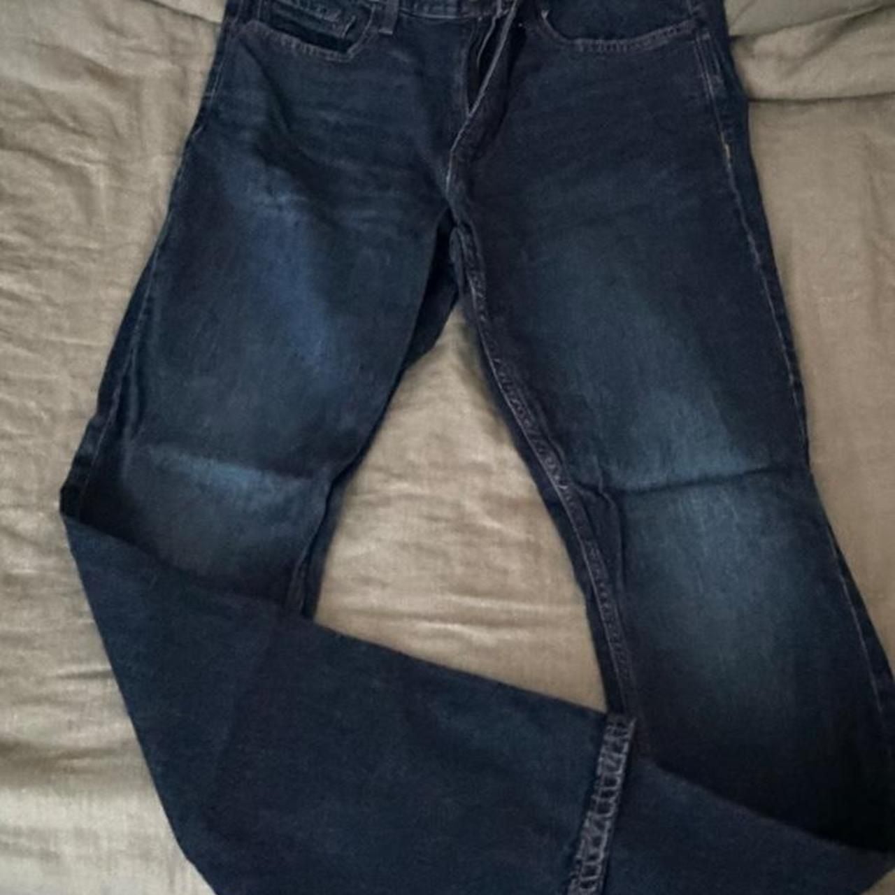 Old Navy Slim Built-In Flex Jeans Dark Wash 36x32 5