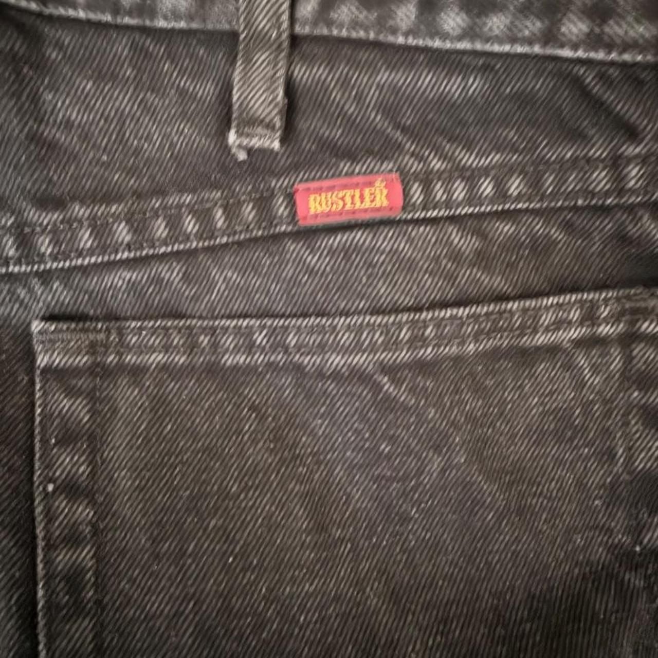 Rustler Black Straight Leg Denim Jeans 1